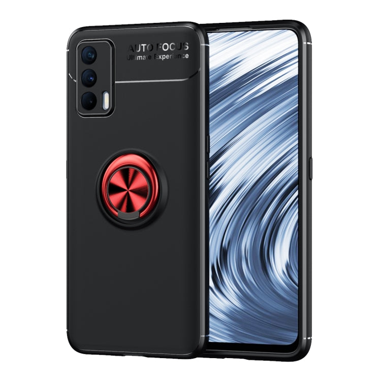 For OPPO Realme V15 Metal Ring Holder 360 Degree Rotating TPU Case