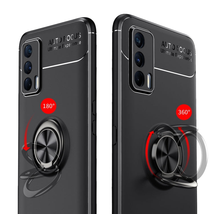 For OPPO Realme V15 Metal Ring Holder 360 Degree Rotating TPU Case