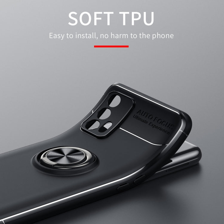 For OPPO Realme GT 5G Metal Ring Holder 360 Degree Rotating TPU Case