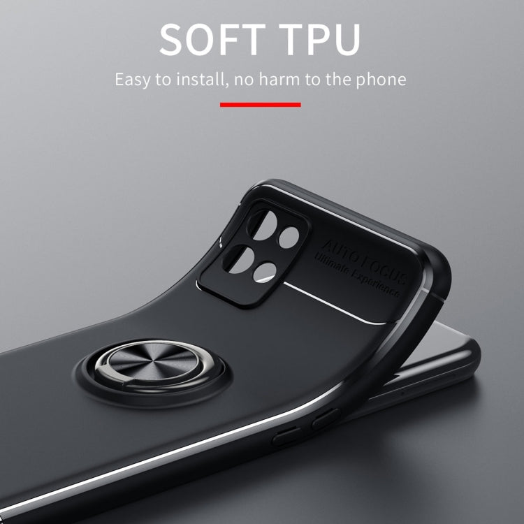 For OPPO Realme V11 5G Metal Ring Holder 360 Degree Rotating TPU Case