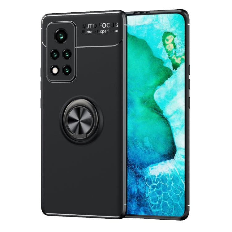 For Huawei Honor V40 5G Metal Ring Holder 360 Degree Rotating TPU Case