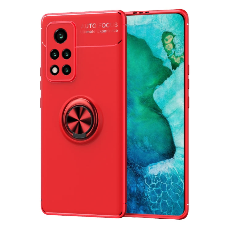 For Huawei Honor V40 5G Metal Ring Holder 360 Degree Rotating TPU Case