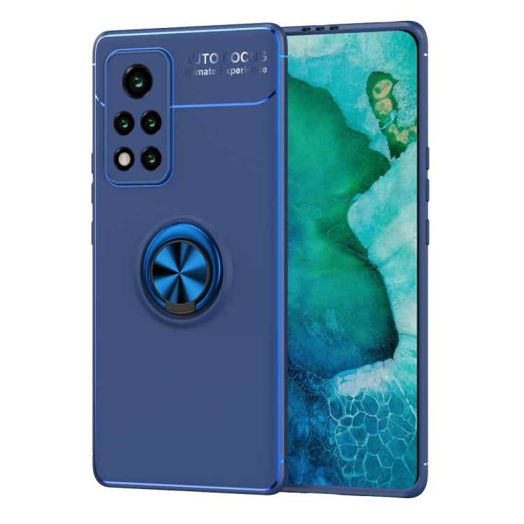 For Huawei Honor V40 5G Metal Ring Holder 360 Degree Rotating TPU Case
