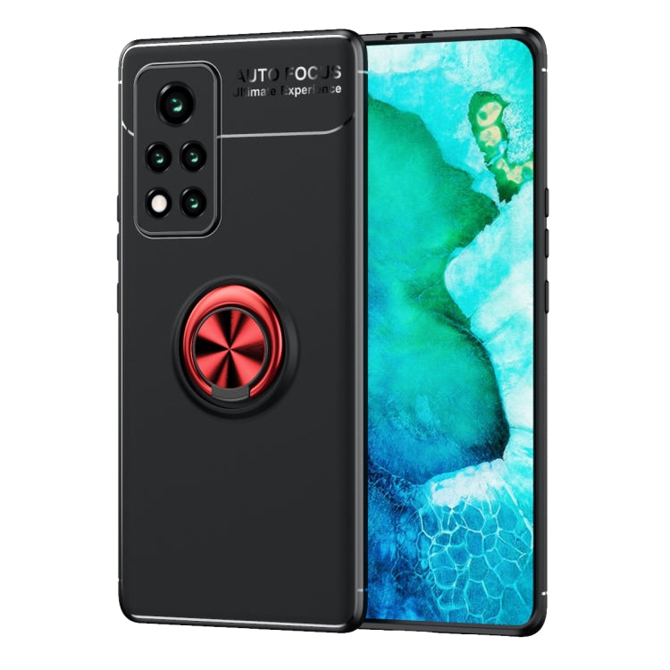 For Huawei Honor V40 5G Metal Ring Holder 360 Degree Rotating TPU Case