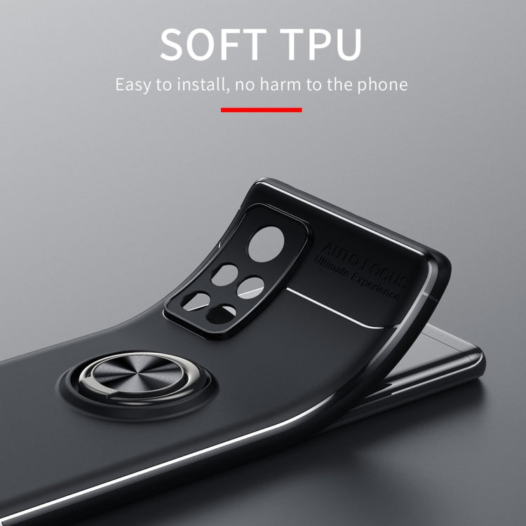 For Huawei Honor V40 5G Metal Ring Holder 360 Degree Rotating TPU Case