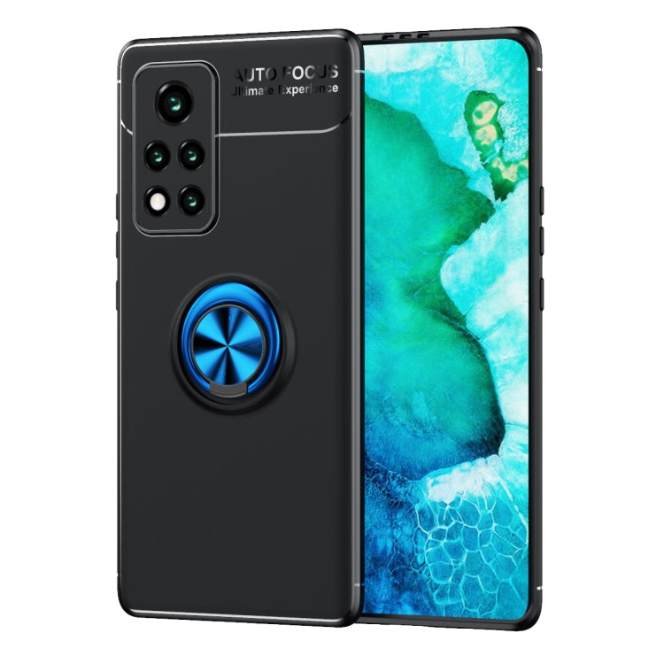 For Huawei Honor V40 5G Metal Ring Holder 360 Degree Rotating TPU Case