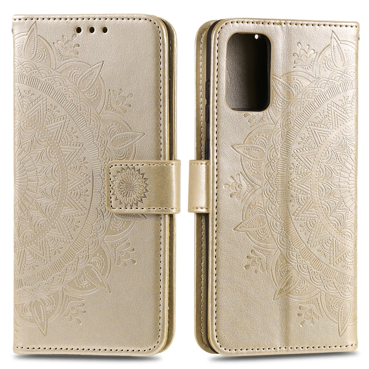 For Samsung Galaxy A02s Totem Flower Embossed Horizontal Flip TPU + PU Leather Case with Holder & Card Slots & Wallet