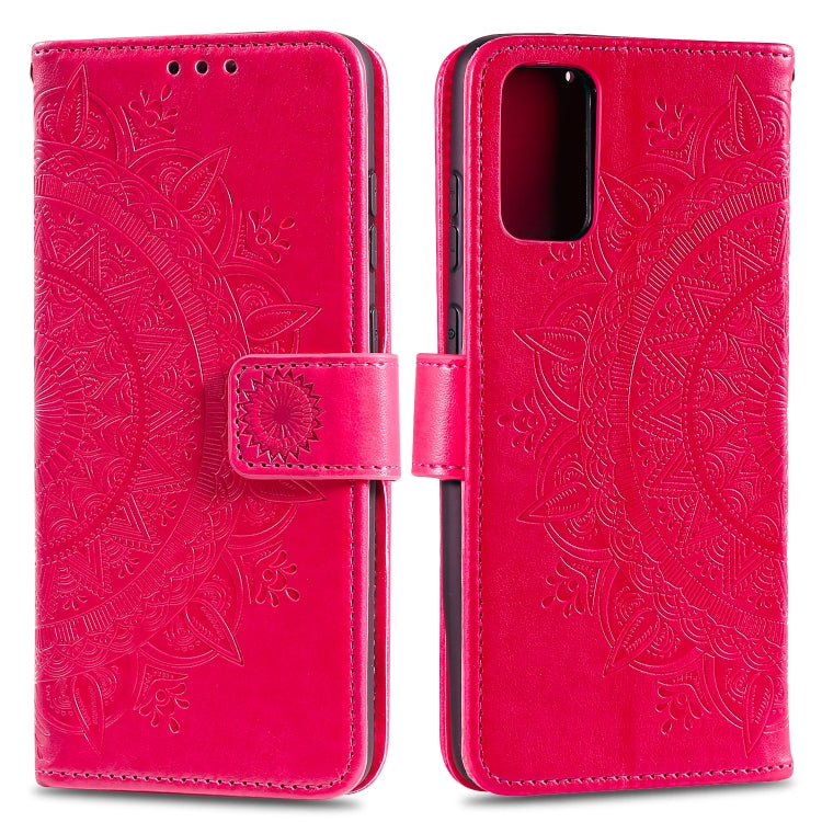 For Samsung Galaxy A02s Totem Flower Embossed Horizontal Flip TPU + PU Leather Case with Holder & Card Slots & Wallet