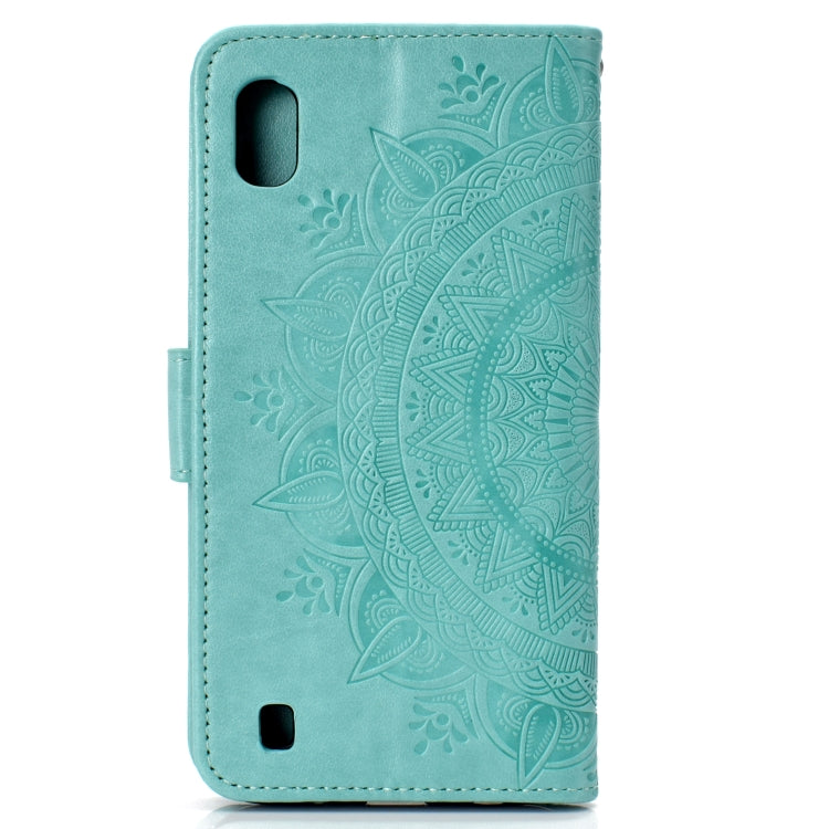 For Samsung Galaxy A10 Totem Flower Embossed Horizontal Flip TPU + PU Leather Case with Holder & Card Slots & Wallet