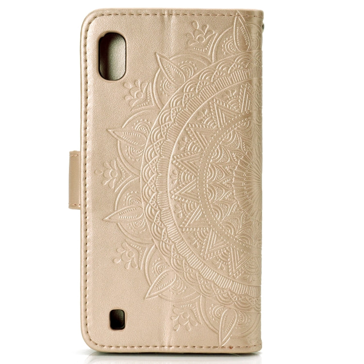 For Samsung Galaxy A10 Totem Flower Embossed Horizontal Flip TPU + PU Leather Case with Holder & Card Slots & Wallet