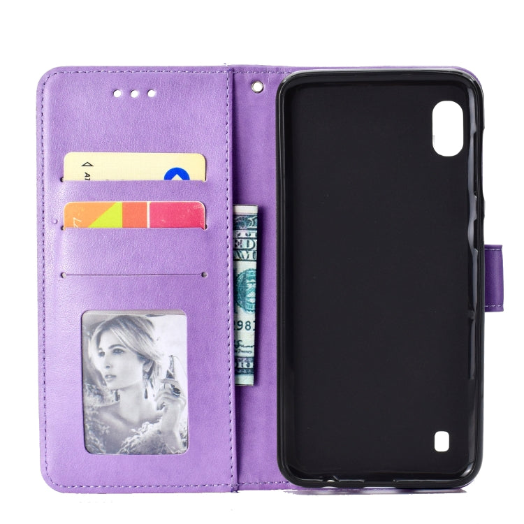 For Samsung Galaxy A10 Totem Flower Embossed Horizontal Flip TPU + PU Leather Case with Holder & Card Slots & Wallet