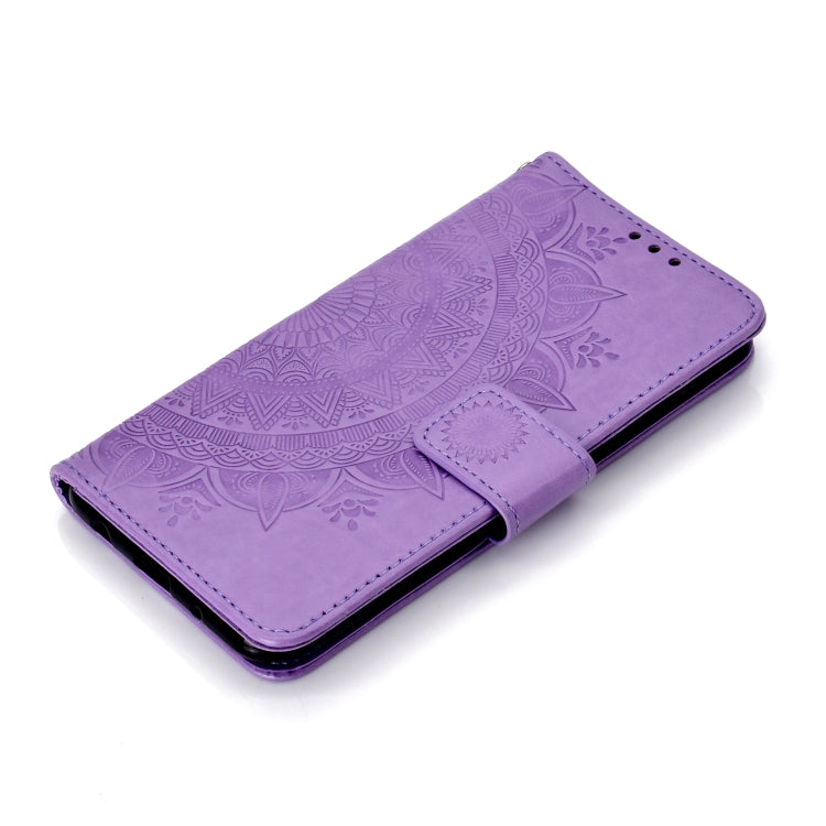 For Samsung Galaxy A10 Totem Flower Embossed Horizontal Flip TPU + PU Leather Case with Holder & Card Slots & Wallet