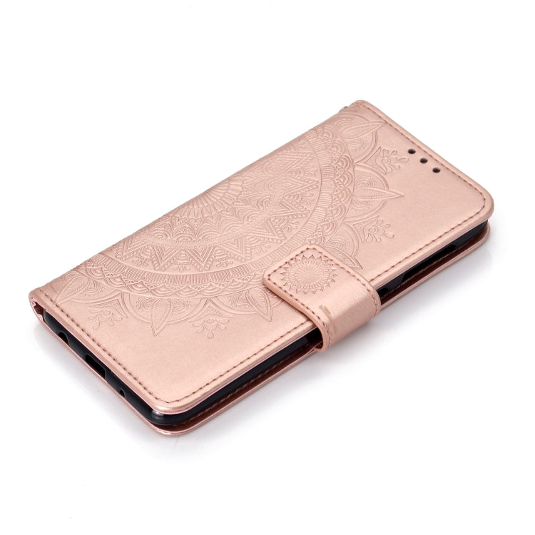 For Samsung Galaxy A10 Totem Flower Embossed Horizontal Flip TPU + PU Leather Case with Holder & Card Slots & Wallet