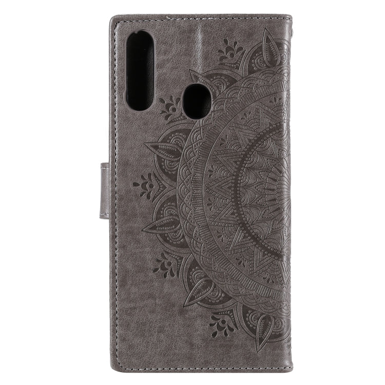 For Samsung Galaxy A10s Totem Flower Embossed Horizontal Flip TPU + PU Leather Case with Holder & Card Slots & Wallet