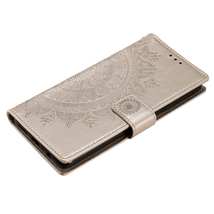 For Samsung Galaxy A10s Totem Flower Embossed Horizontal Flip TPU + PU Leather Case with Holder & Card Slots & Wallet