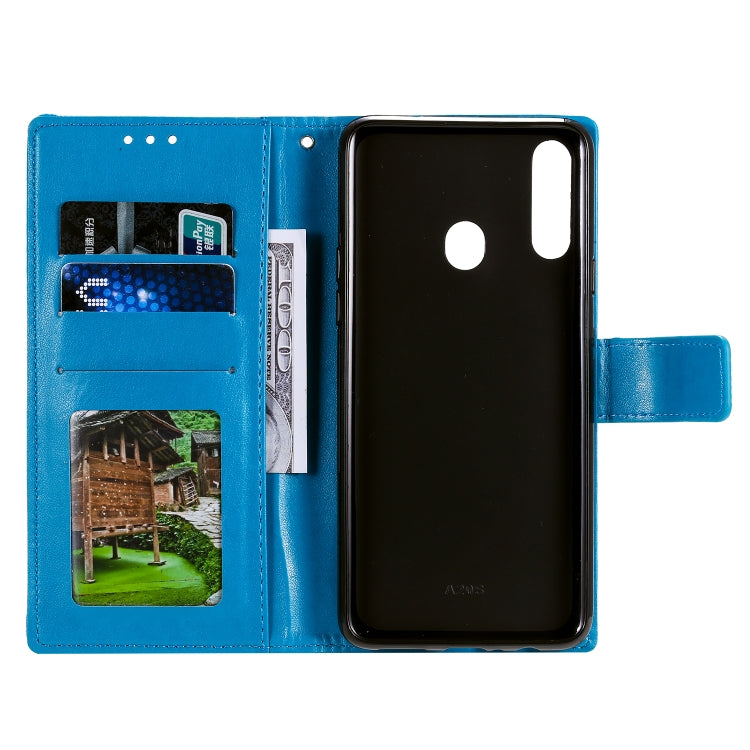 For Samsung Galaxy A10s Totem Flower Embossed Horizontal Flip TPU + PU Leather Case with Holder & Card Slots & Wallet