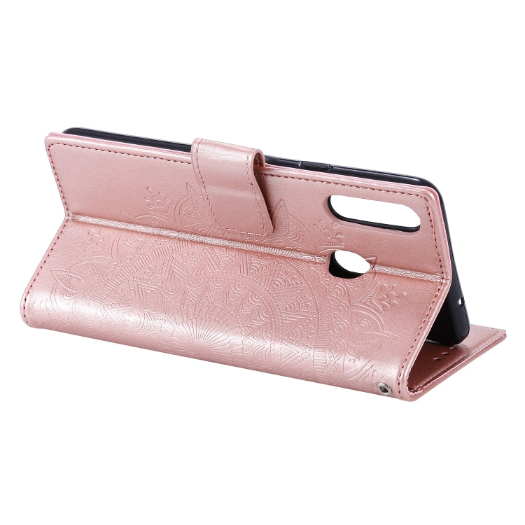 For Samsung Galaxy A10s Totem Flower Embossed Horizontal Flip TPU + PU Leather Case with Holder & Card Slots & Wallet