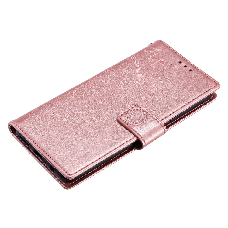 For Samsung Galaxy A10s Totem Flower Embossed Horizontal Flip TPU + PU Leather Case with Holder & Card Slots & Wallet