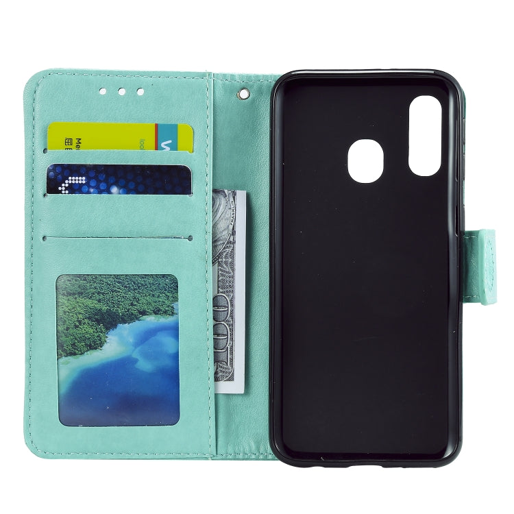 For Samsung Galaxy A20e Totem Flower Embossed Horizontal Flip TPU + PU Leather Case with Holder & Card Slots & Wallet