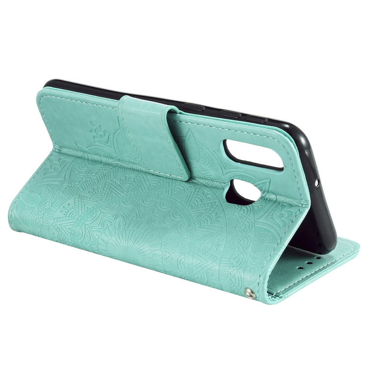 For Samsung Galaxy A20e Totem Flower Embossed Horizontal Flip TPU + PU Leather Case with Holder & Card Slots & Wallet