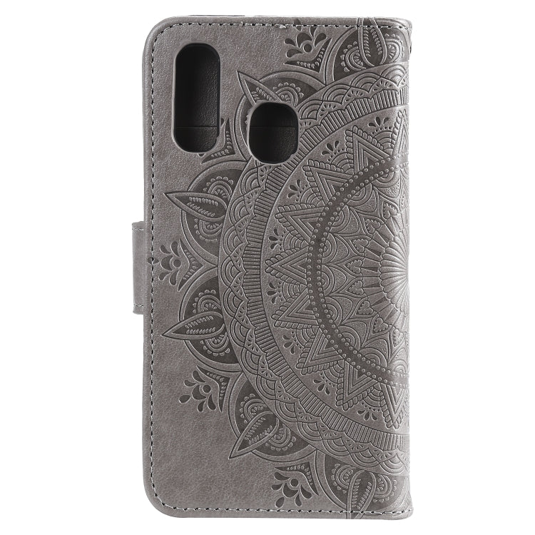 For Samsung Galaxy A20e Totem Flower Embossed Horizontal Flip TPU + PU Leather Case with Holder & Card Slots & Wallet