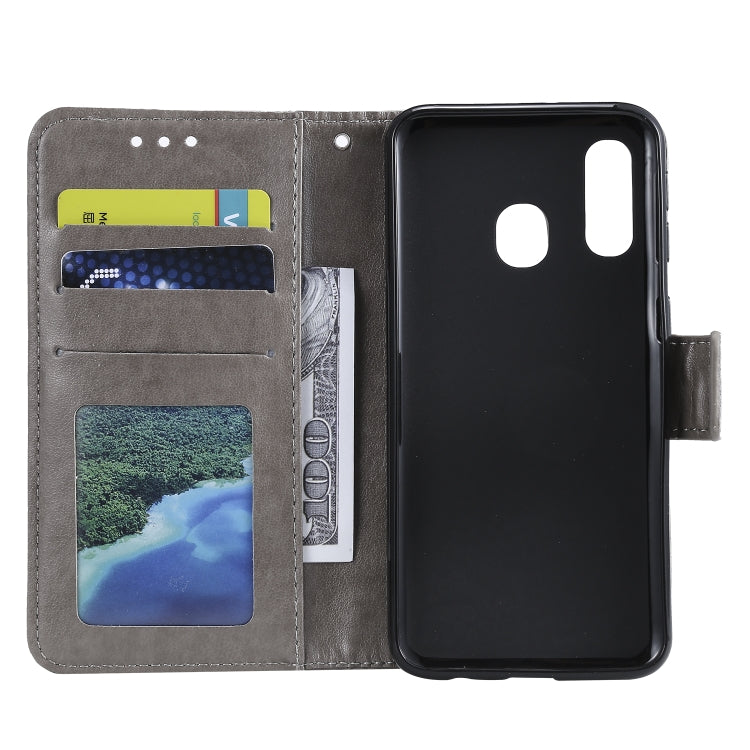For Samsung Galaxy A20e Totem Flower Embossed Horizontal Flip TPU + PU Leather Case with Holder & Card Slots & Wallet