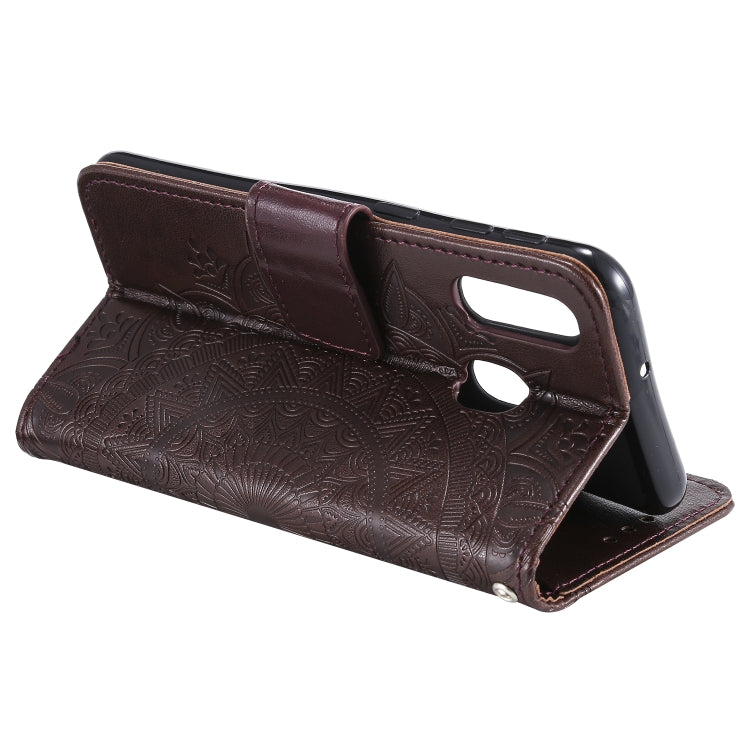 For Samsung Galaxy A20e Totem Flower Embossed Horizontal Flip TPU + PU Leather Case with Holder & Card Slots & Wallet