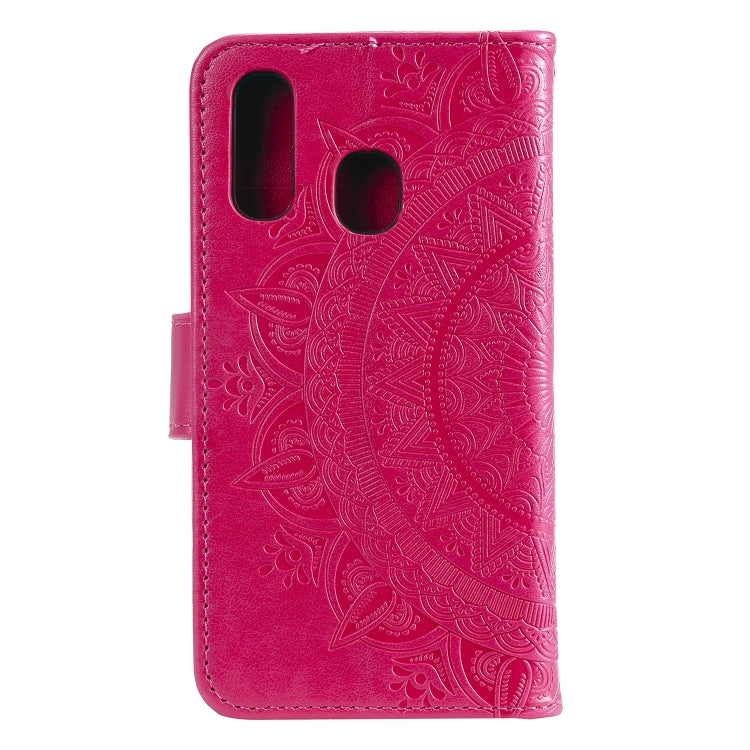 For Samsung Galaxy A20e Totem Flower Embossed Horizontal Flip TPU + PU Leather Case with Holder & Card Slots & Wallet