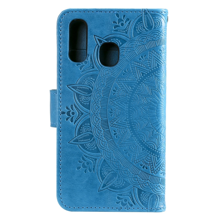 For Samsung Galaxy A20e Totem Flower Embossed Horizontal Flip TPU + PU Leather Case with Holder & Card Slots & Wallet