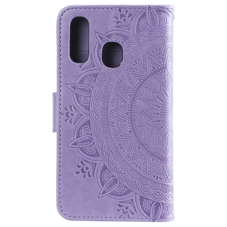 For Samsung Galaxy A20e Totem Flower Embossed Horizontal Flip TPU + PU Leather Case with Holder & Card Slots & Wallet