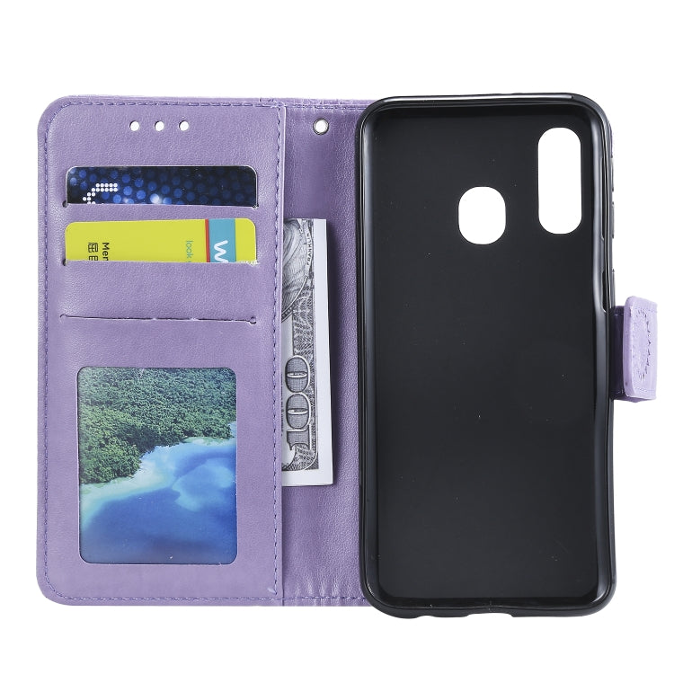 For Samsung Galaxy A20e Totem Flower Embossed Horizontal Flip TPU + PU Leather Case with Holder & Card Slots & Wallet