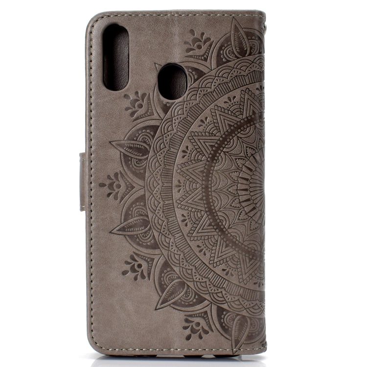 For Samsung Galaxy A30 Totem Flower Embossed Horizontal Flip TPU + PU Leather Case with Holder & Card Slots & Wallet