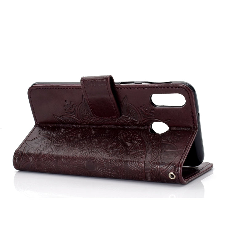 For Samsung Galaxy A30 Totem Flower Embossed Horizontal Flip TPU + PU Leather Case with Holder & Card Slots & Wallet
