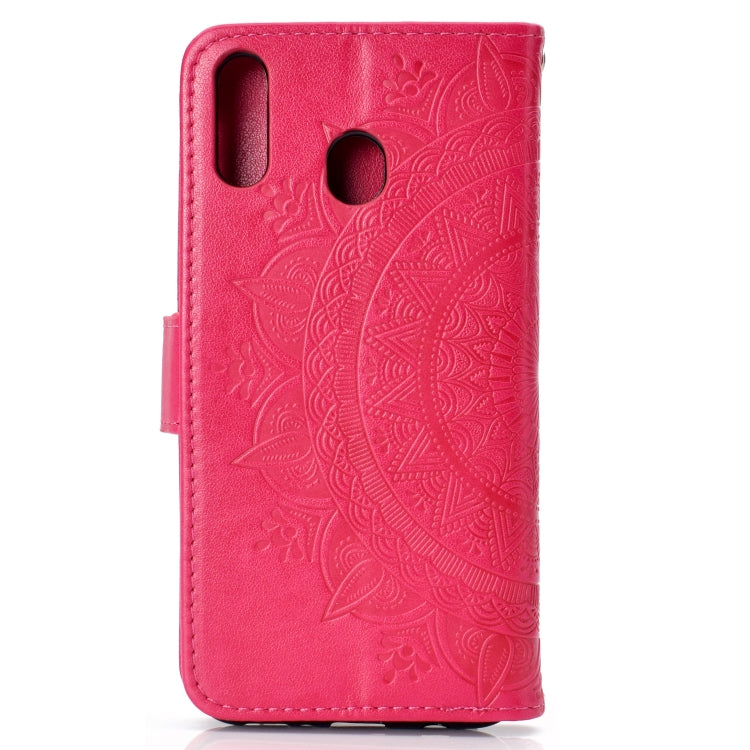 For Samsung Galaxy A40 Totem Flower Embossed Horizontal Flip TPU + PU Leather Case with Holder & Card Slots & Wallet