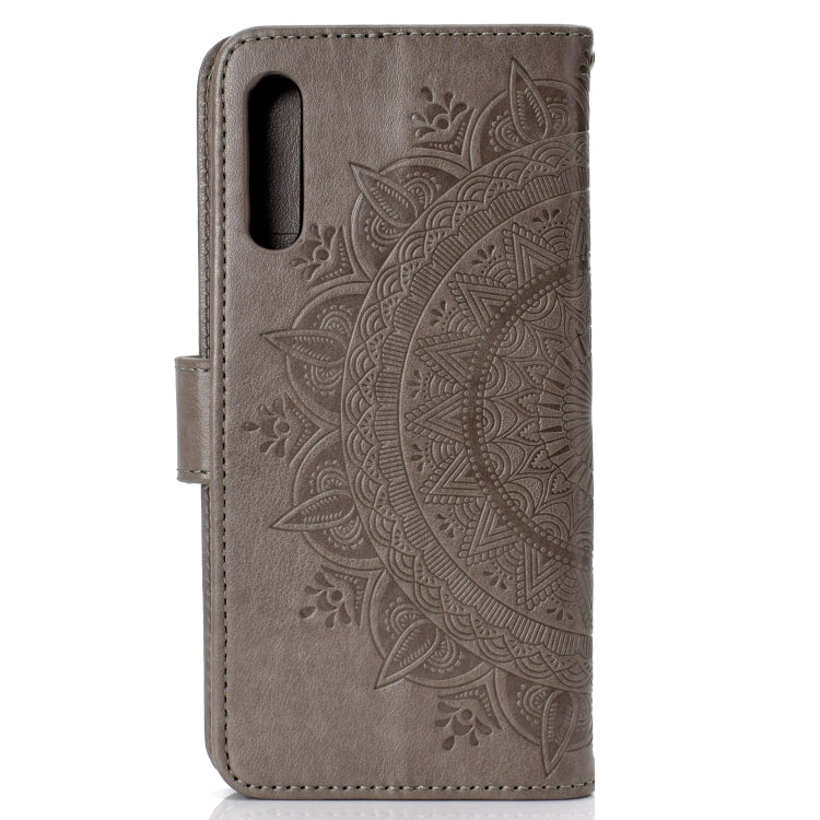 For Samsung Galaxy A50 Totem Flower Embossed Horizontal Flip TPU + PU Leather Case with Holder & Card Slots & Wallet