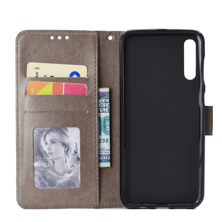 For Samsung Galaxy A50 Totem Flower Embossed Horizontal Flip TPU + PU Leather Case with Holder & Card Slots & Wallet