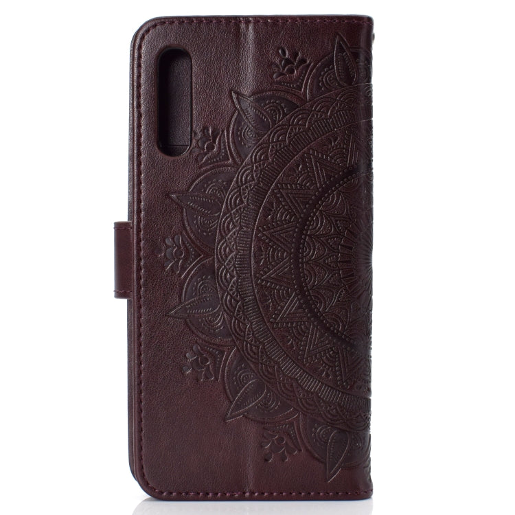 For Samsung Galaxy A50 Totem Flower Embossed Horizontal Flip TPU + PU Leather Case with Holder & Card Slots & Wallet