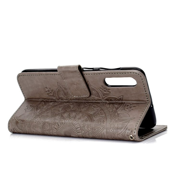 For Samsung Galaxy A70 Totem Flower Embossed Horizontal Flip TPU + PU Leather Case with Holder & Card Slots & Wallet