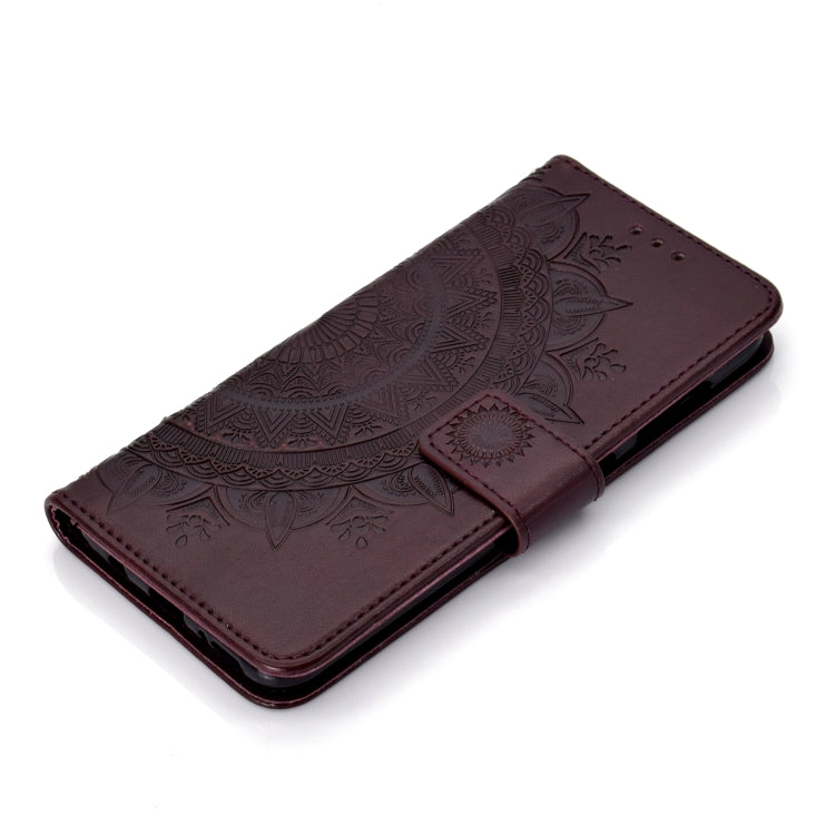 For Samsung Galaxy A70 Totem Flower Embossed Horizontal Flip TPU + PU Leather Case with Holder & Card Slots & Wallet