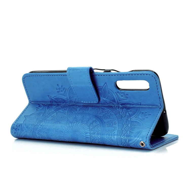 For Samsung Galaxy A70 Totem Flower Embossed Horizontal Flip TPU + PU Leather Case with Holder & Card Slots & Wallet