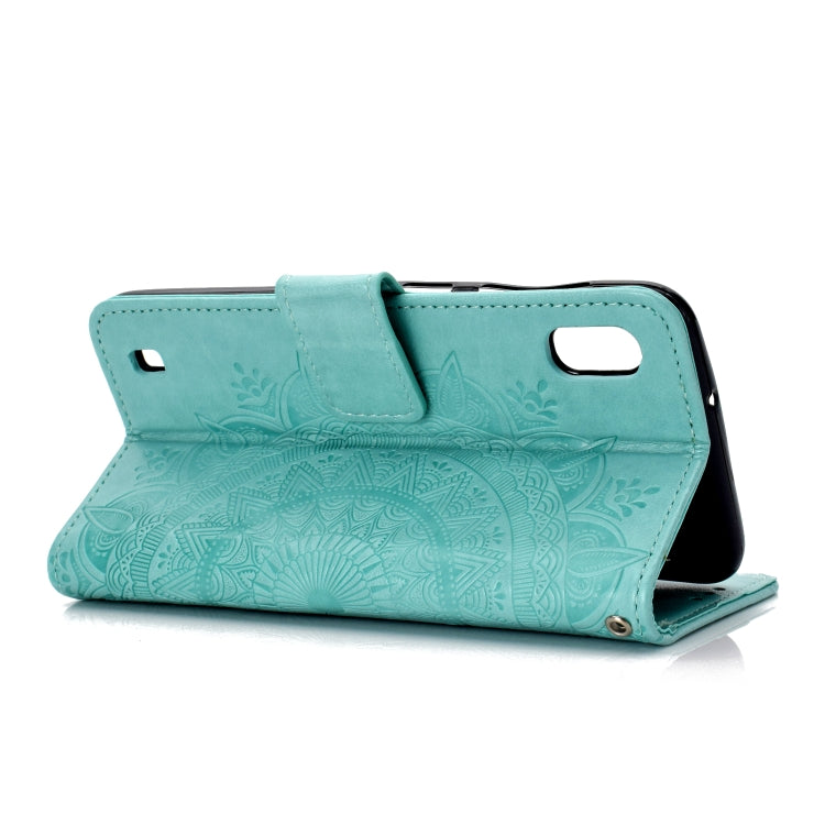 For Samsung Galaxy M10 Totem Flower Embossed Horizontal Flip TPU + PU Leather Case with Holder & Card Slots & Wallet