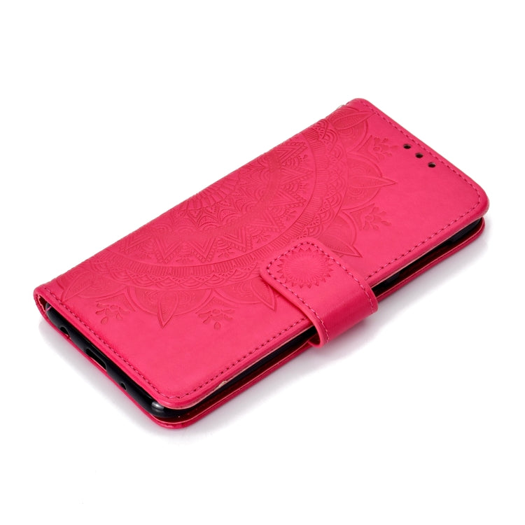 For Samsung Galaxy M10 Totem Flower Embossed Horizontal Flip TPU + PU Leather Case with Holder & Card Slots & Wallet