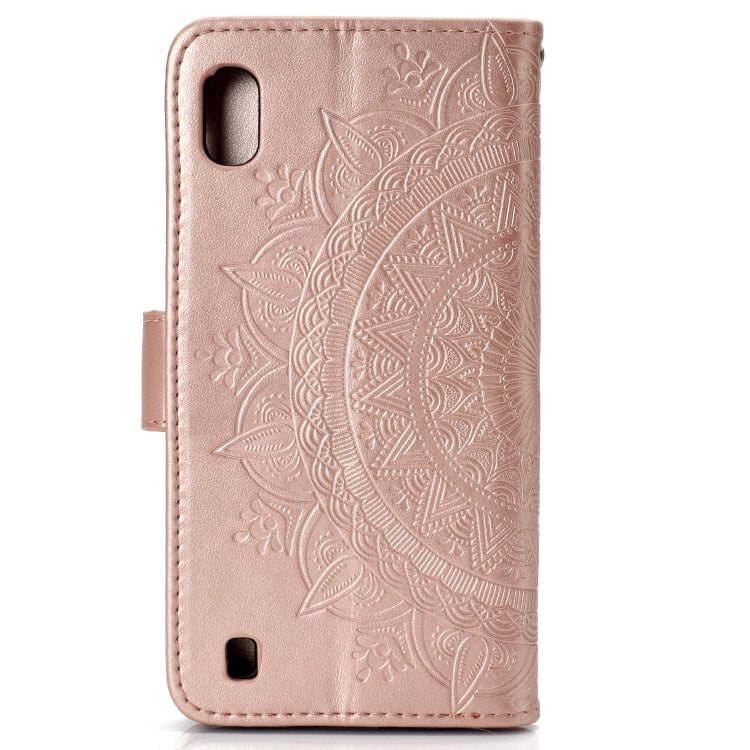 For Samsung Galaxy M10 Totem Flower Embossed Horizontal Flip TPU + PU Leather Case with Holder & Card Slots & Wallet