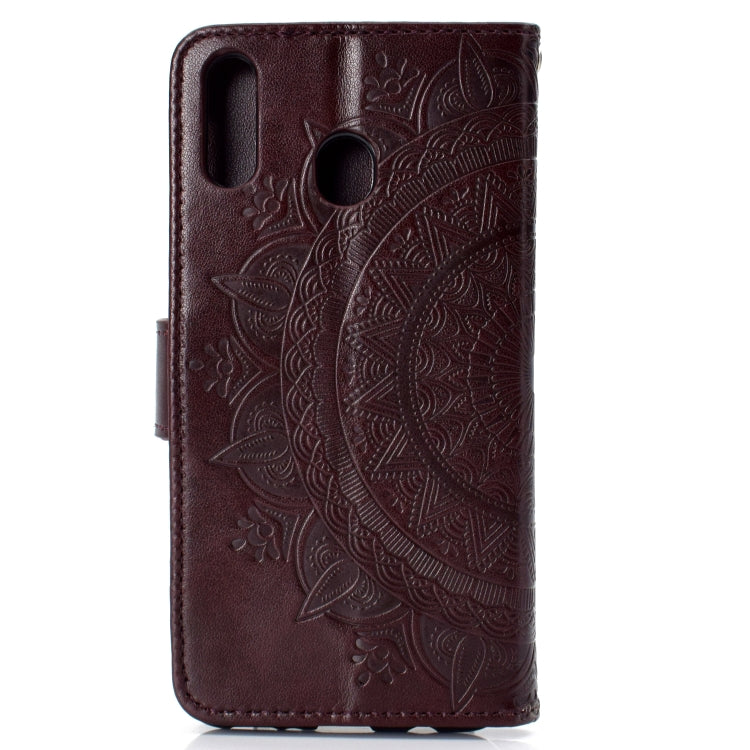 For Samsung Galaxy M30 Totem Flower Embossed Horizontal Flip TPU + PU Leather Case with Holder & Card Slots & Wallet