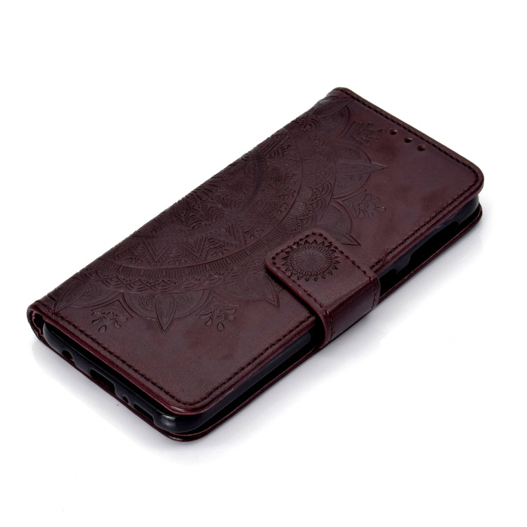 For Samsung Galaxy M30 Totem Flower Embossed Horizontal Flip TPU + PU Leather Case with Holder & Card Slots & Wallet