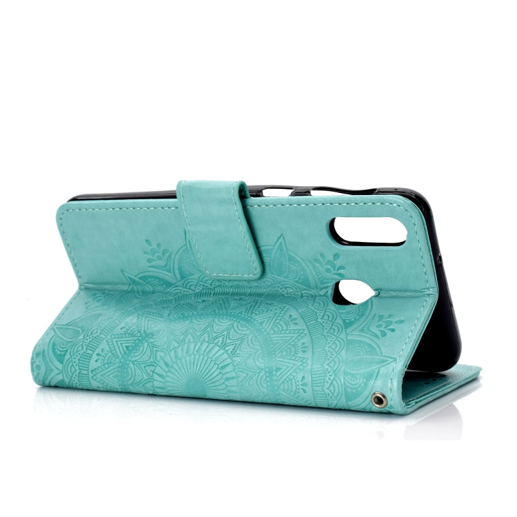 For Samsung Galaxy A70e Totem Flower Embossed Horizontal Flip TPU + PU Leather Case with Holder & Card Slots & Wallet