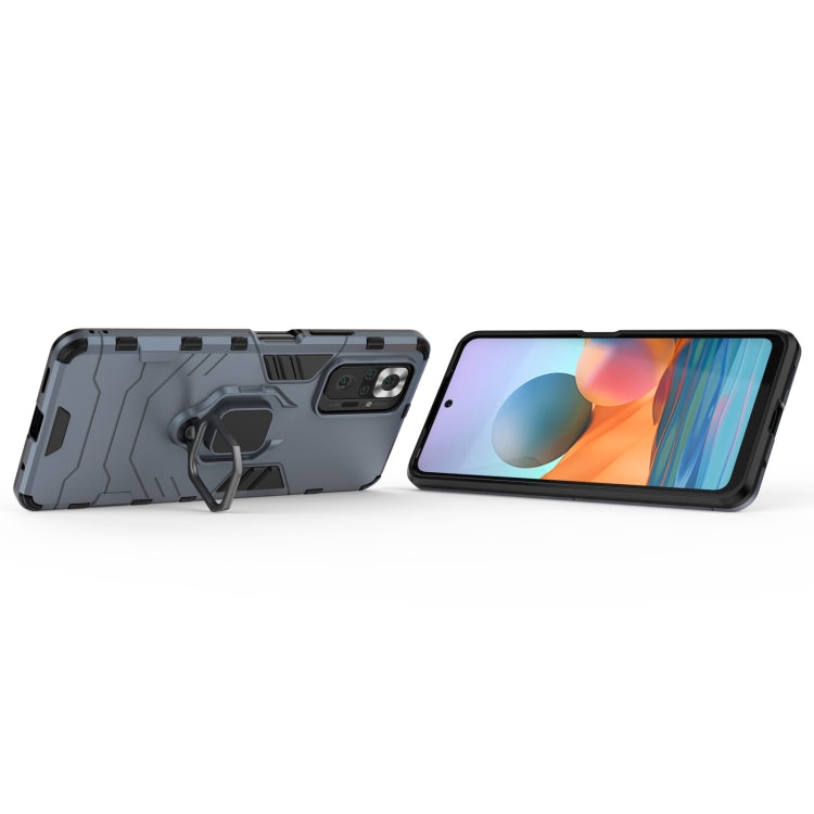 For Xiaomi Redmi Note 10 Pro PC + TPU Shockproof Protective Case with Magnetic Ring Holder