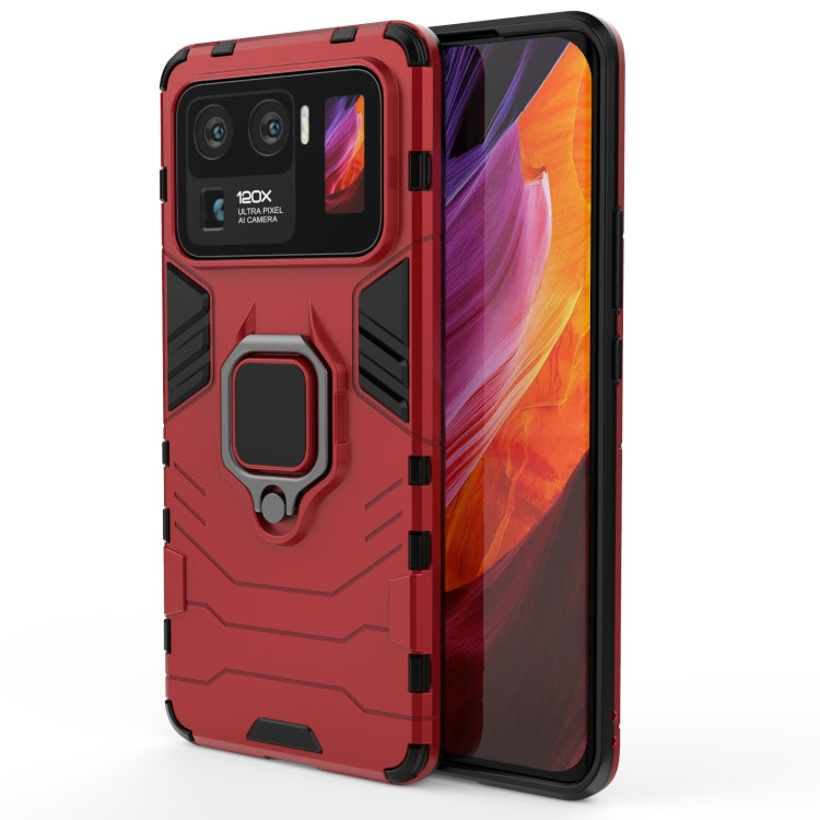 For Xiaomi Mi 11 Ultra PC + TPU Shockproof Protective Case with Magnetic Ring Holder
