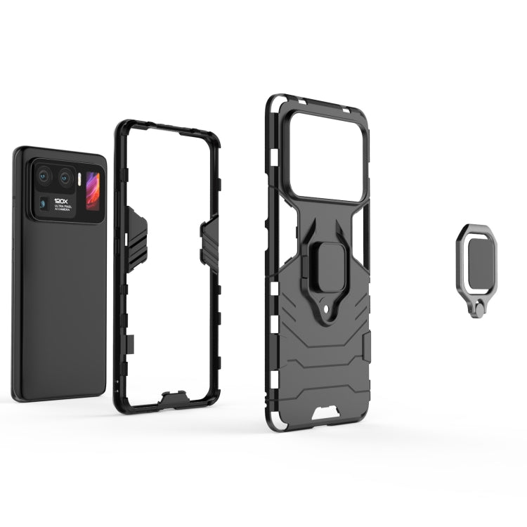 For Xiaomi Mi 11 Ultra PC + TPU Shockproof Protective Case with Magnetic Ring Holder