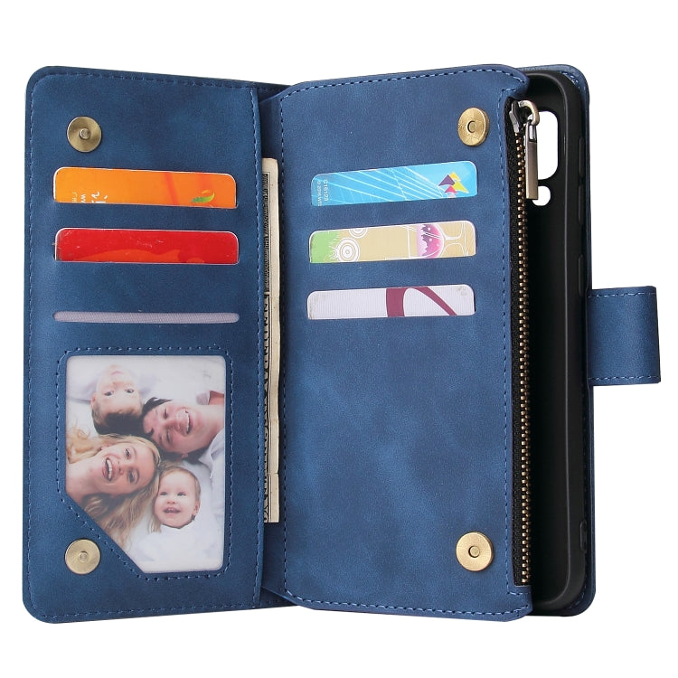 For Galaxy A20e Multifunctional Retro Frosted Horizontal Flip Leather Case with Card Slot & Holder & Zipper Wallet & Photo Frame & Lanyard